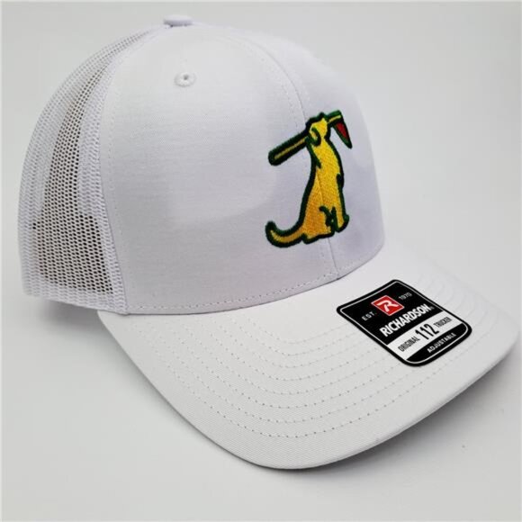 White Masters Golf Parody Hat Labrador Dog Trucker Cap Mesh Snapback Funny Gift main image 4